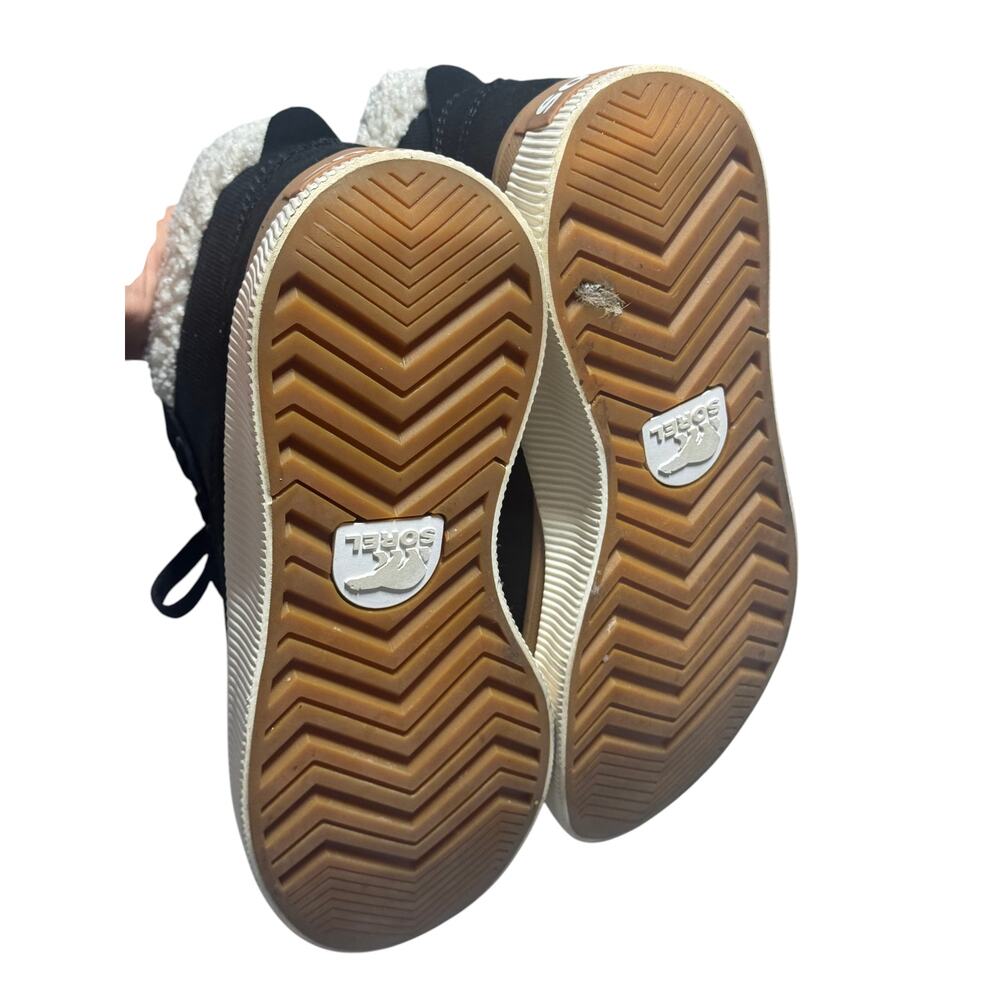 Sorel Out 'N About IV Mid Sneakers Womens 8.5 Black/Sea Salt Waterproof Mid Top - Picture 11 of 15